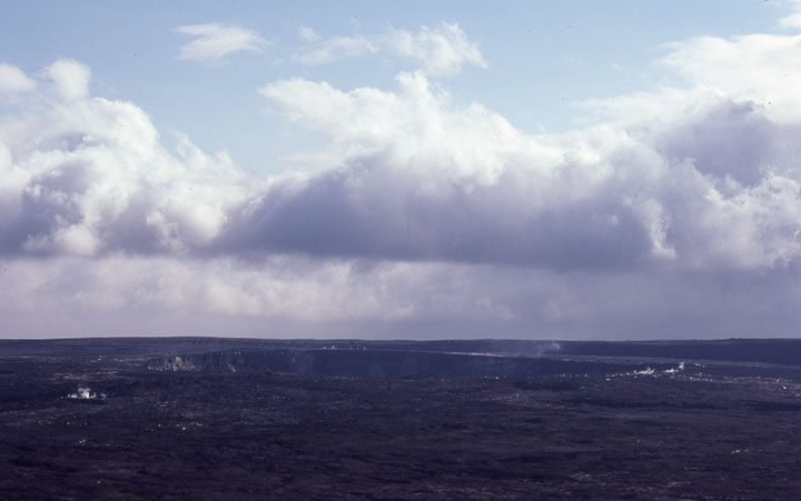 Halemaumau Crater from north rim of Kilauea Caldera (1991)